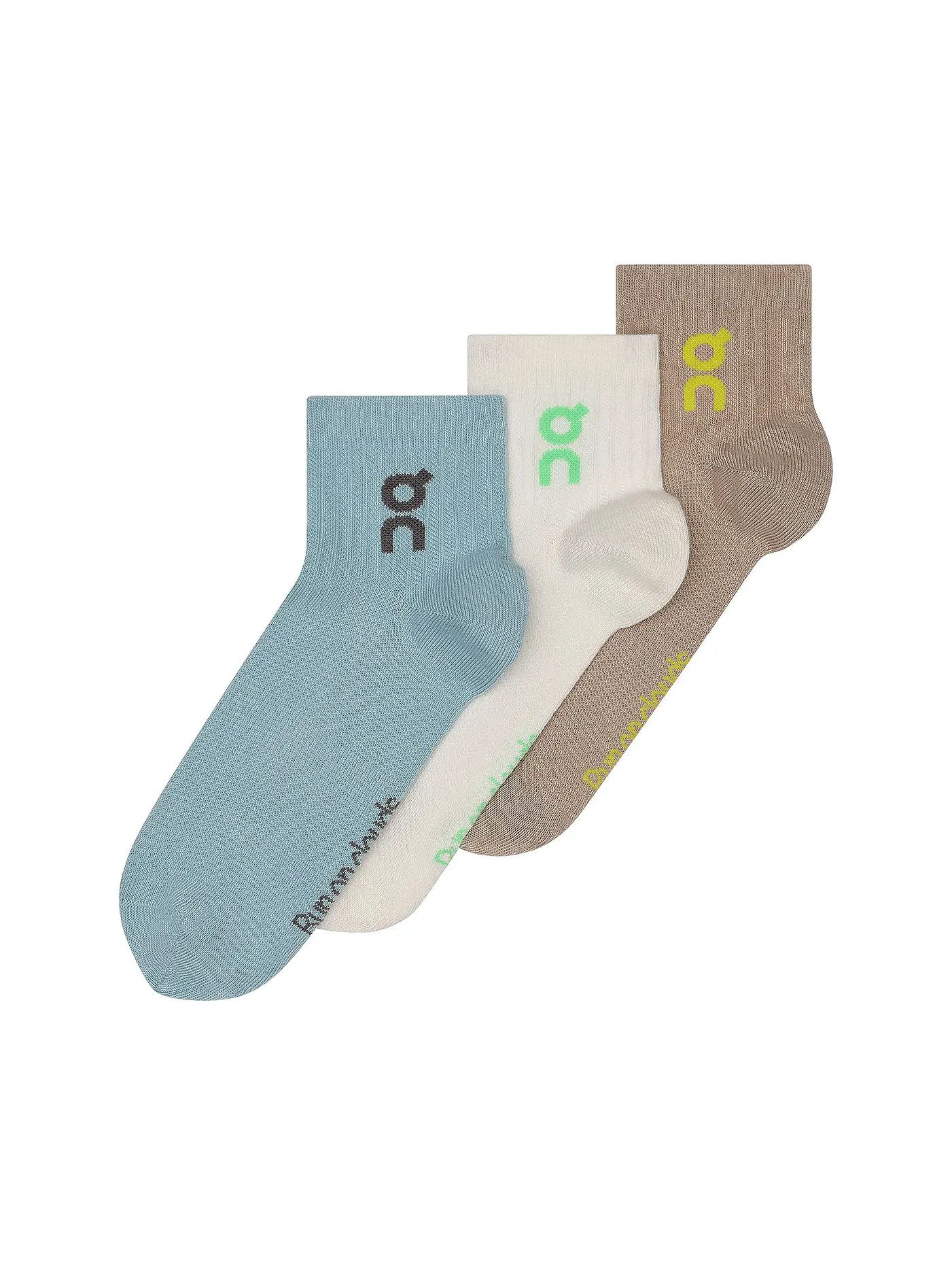 ON | Socken 3er Pkg. white | bunt